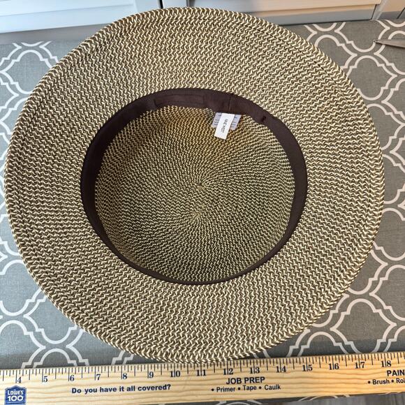 Nine West Straw Bucket Hat With Bow Women’s New Without Tag Brown Tan Preppy - Picture 8 of 12